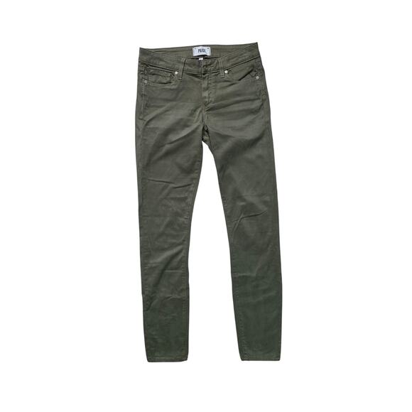 PAIGE Verdugo Ultra Skinny Jeans Women’s 27 Green Stretch Denim - Picture 1 of 9